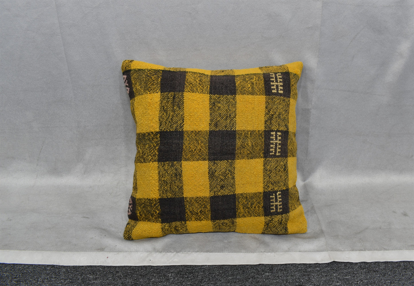 Yeni El Dokuma Dekoratif Kilim Kırlent Yastık Kılıfı 6540