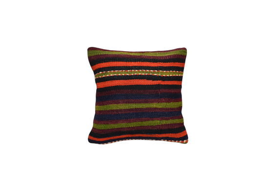 Yeni El Dokuma Dekoratif Kilim Kırlent Yastık Kılıfı 6543