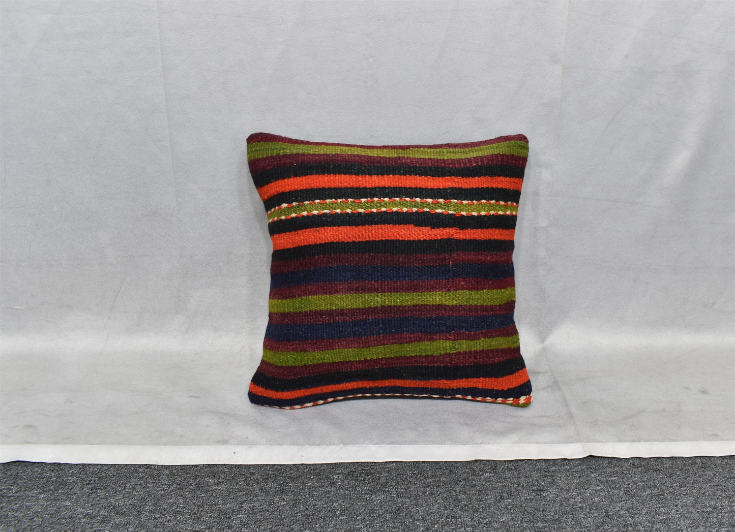 Yeni El Dokuma Dekoratif Kilim Kırlent Yastık Kılıfı 6543