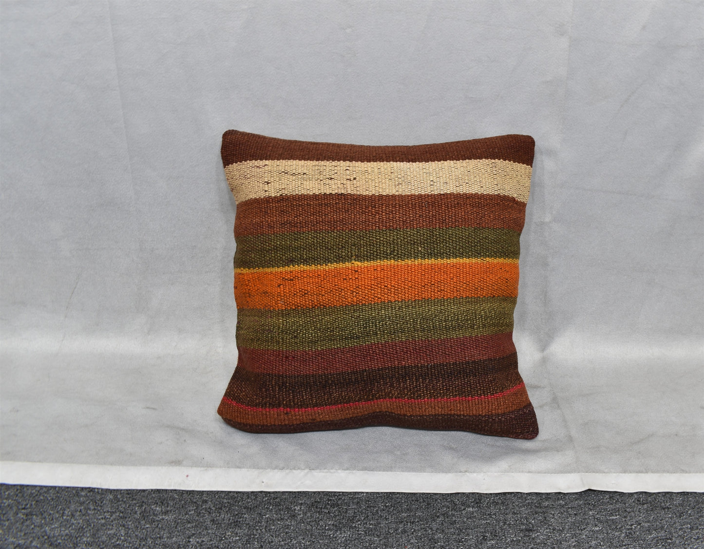 Yeni El Dokuma Dekoratif Kilim Kırlent Yastık Kılıfı 6544