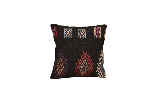 Yeni El Dokuma Dekoratif Kilim Kırlent Yastık Kılıfı 6545