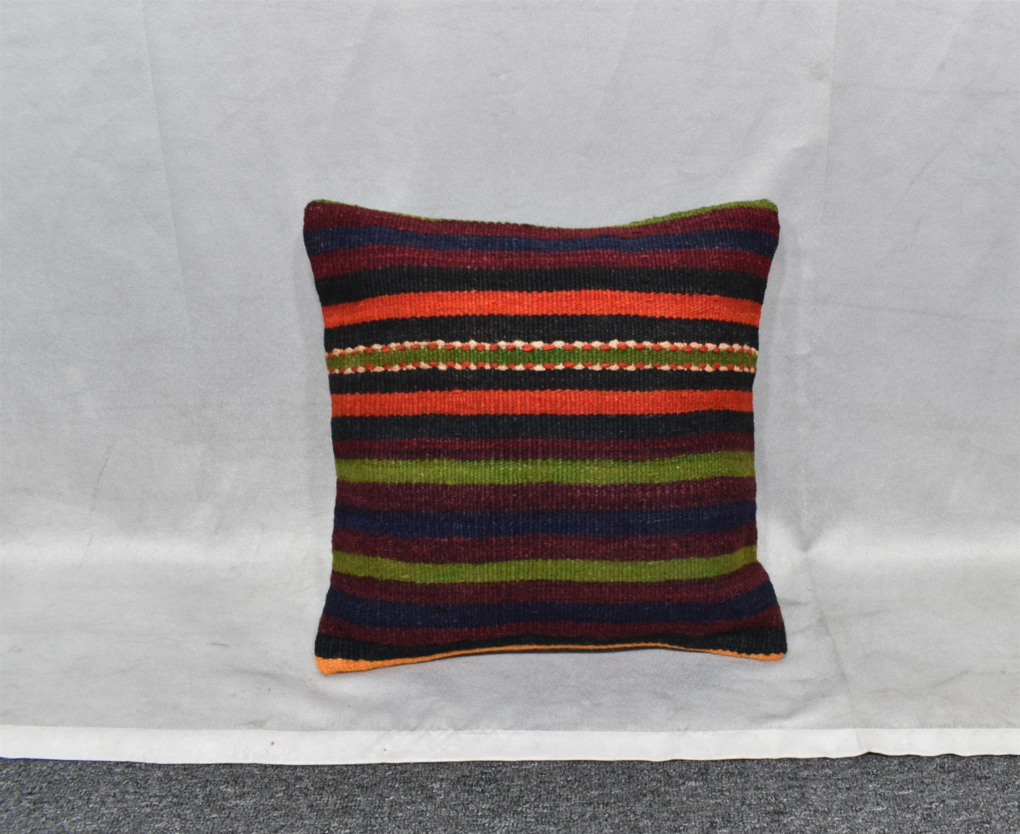 Yeni El Dokuma Dekoratif Kilim Kırlent Yastık Kılıfı 6548