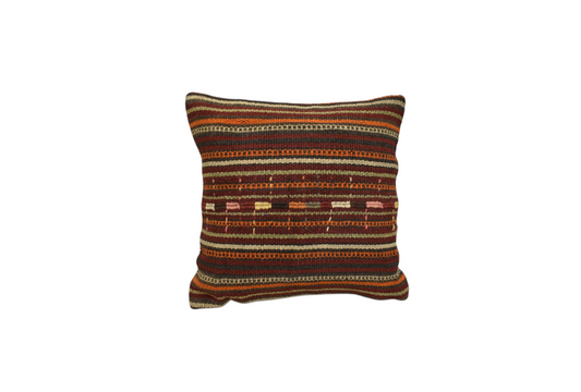 Yeni El Dokuma Dekoratif Kilim Kırlent Yastık Kılıfı 6550