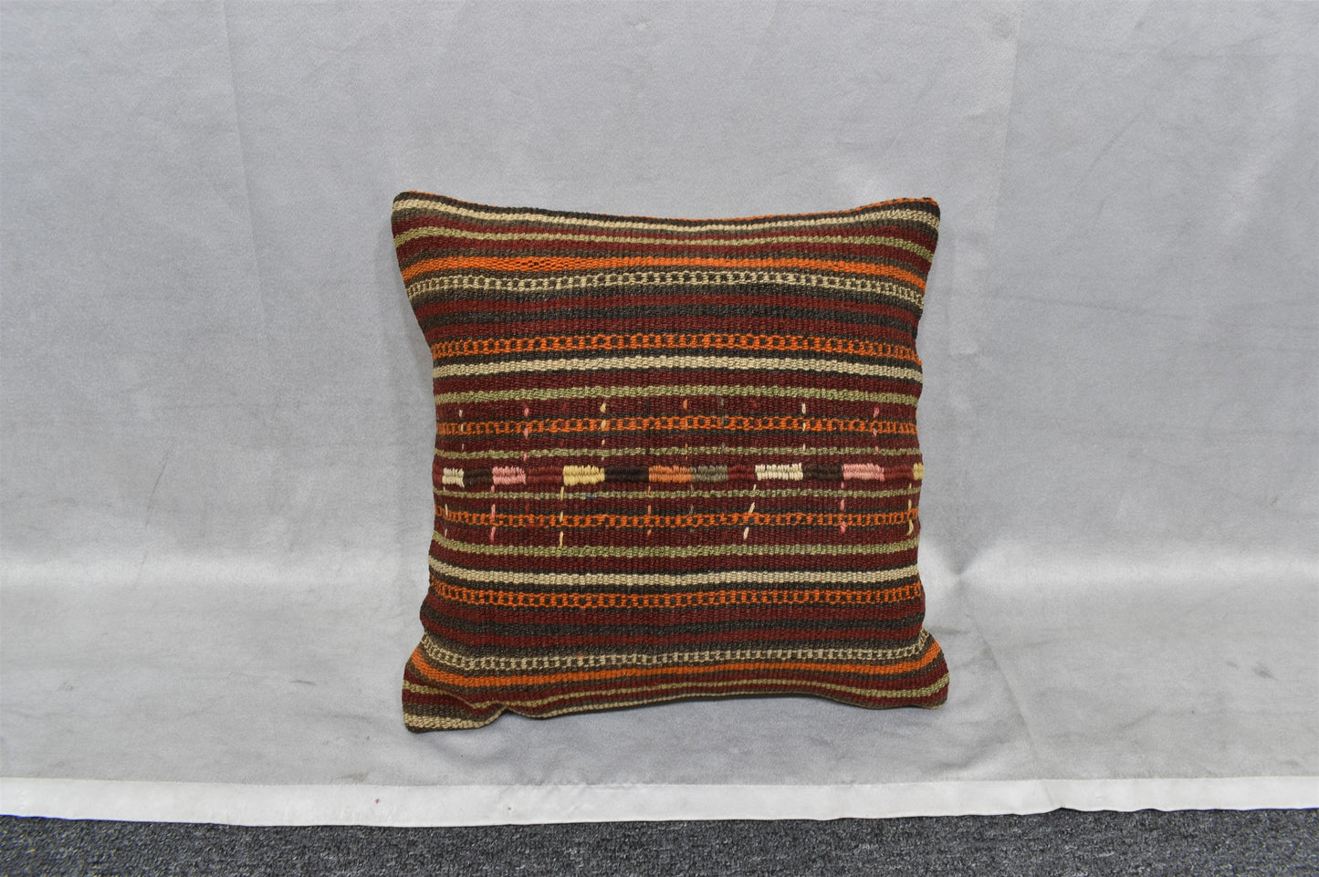 Yeni El Dokuma Dekoratif Kilim Kırlent Yastık Kılıfı 6550