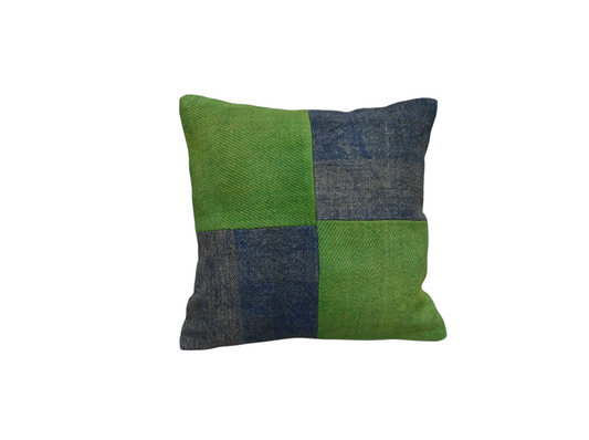 Yeni El Dokuma Patchwork Kırkyama Dekoratif Kilim Kırlent Yastık Kılıfı 6551