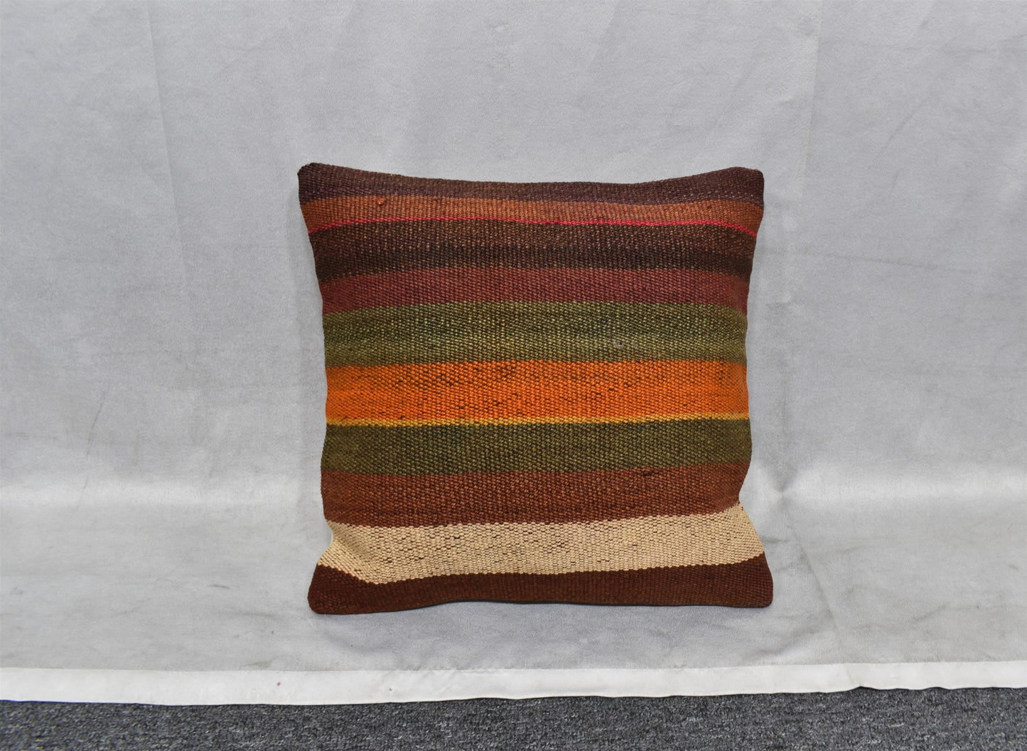 Yeni El Dokuma Dekoratif Kilim Kırlent Yastık Kılıfı 6552