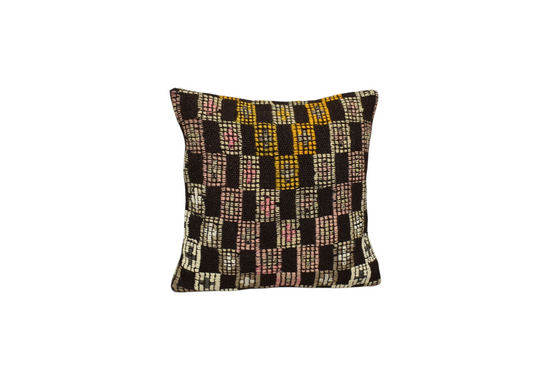 Yeni El Dokuma Dekoratif Kilim Kırlent Yastık Kılıfı 6553