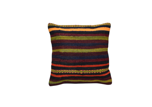 Yeni El Dokuma Dekoratif Kilim Kırlent Yastık Kılıfı 6554