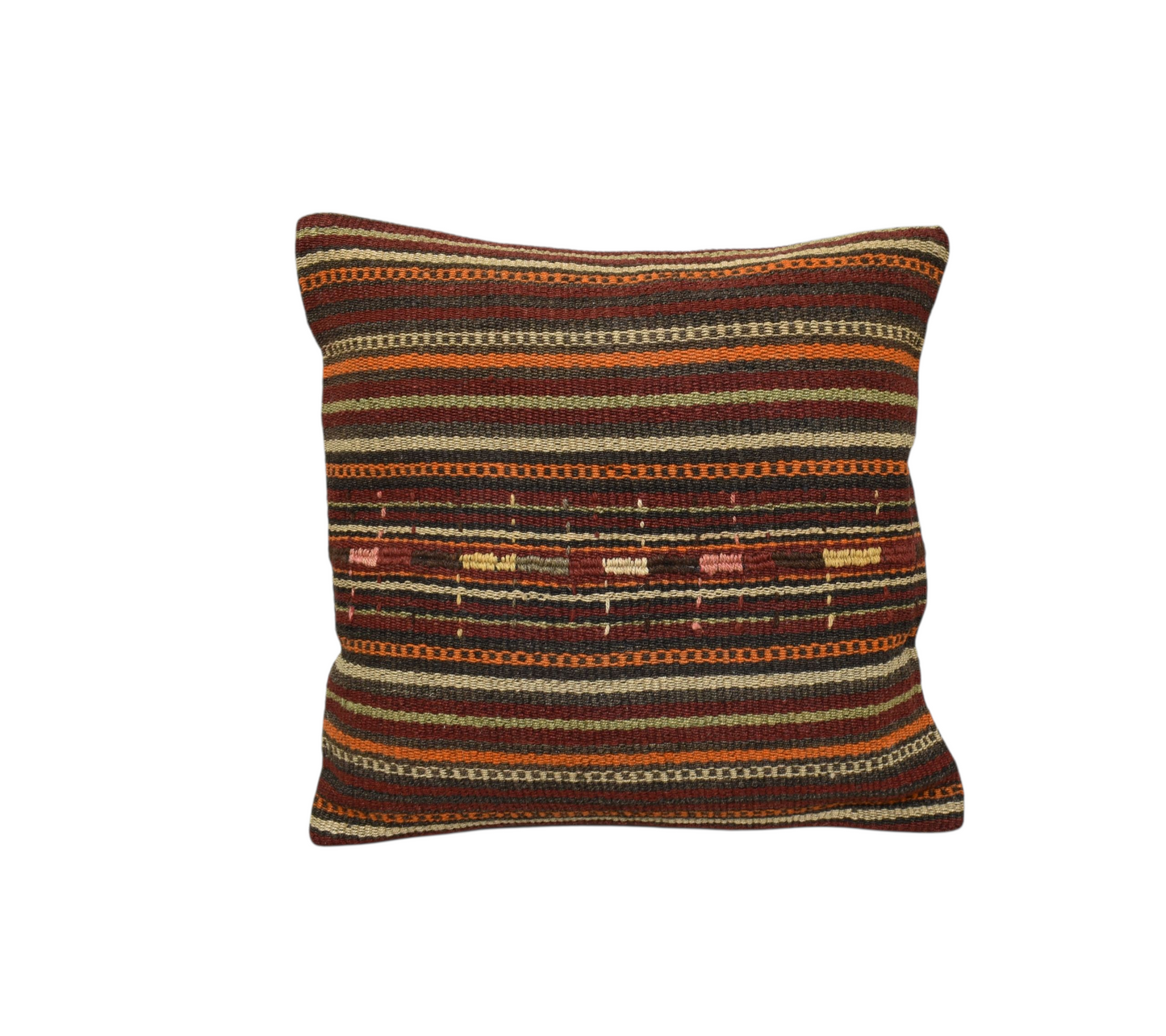 Yeni El Dokuma Dekoratif Kilim Kırlent Yastık Kılıfı 6555