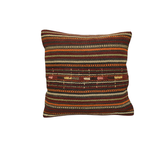 Yeni El Dokuma Dekoratif Kilim Kırlent Yastık Kılıfı 6555