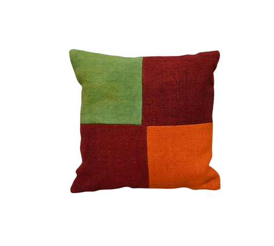 Yeni El Dokuma Patchwork Kırkyama Dekoratif Kilim Kırlent Yastık Kılıfı 6556