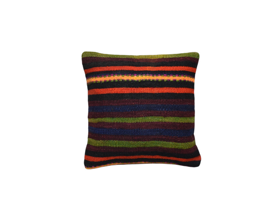 Yeni El Dokuma Dekoratif Kilim Kırlent Yastık Kılıfı 6563