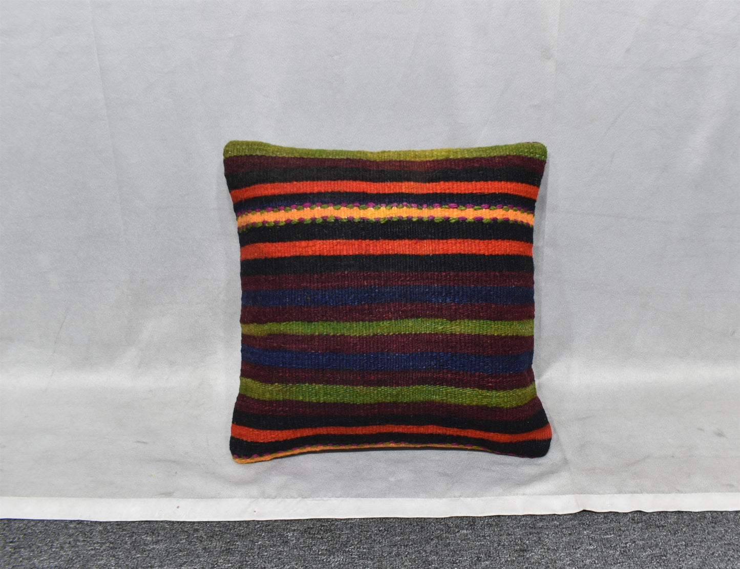 Yeni El Dokuma Dekoratif Kilim Kırlent Yastık Kılıfı 6563