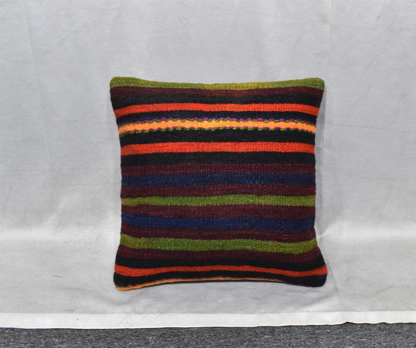 Yeni El Dokuma Dekoratif Kilim Kırlent Yastık Kılıfı 6563