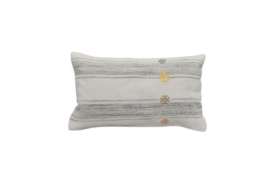 Yeni El Dokuma Dekoratif Lumbar Kilim Kırlent Yastık Kılıfı 6567