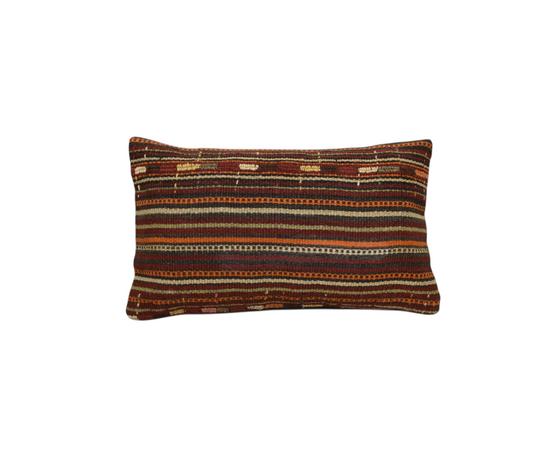 Yeni El Dokuma Dekoratif Lumbar Kilim Kırlent Yastık Kılıfı 6570