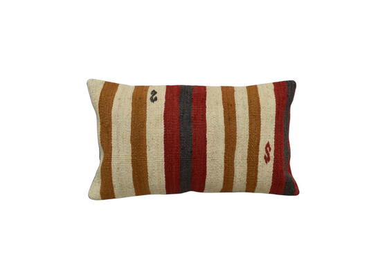 Yeni El Dokuma Dekoratif Lumbar Kilim Kırlent Yastık Kılıfı 6575