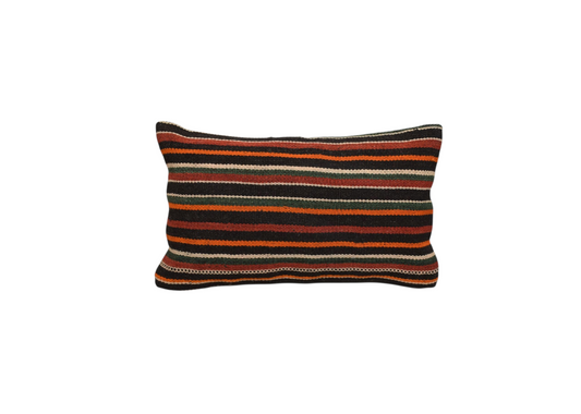 Yeni El Dokuma Dekoratif Lumbar Kilim Kırlent Yastık Kılıfı 6584