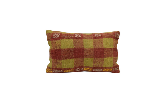 Yeni El Dokuma Dekoratif Lumbar Kilim Kırlent Yastık Kılıfı 6589