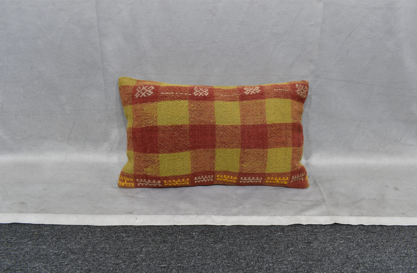 Yeni El Dokuma Dekoratif Lumbar Kilim Kırlent Yastık Kılıfı 6589