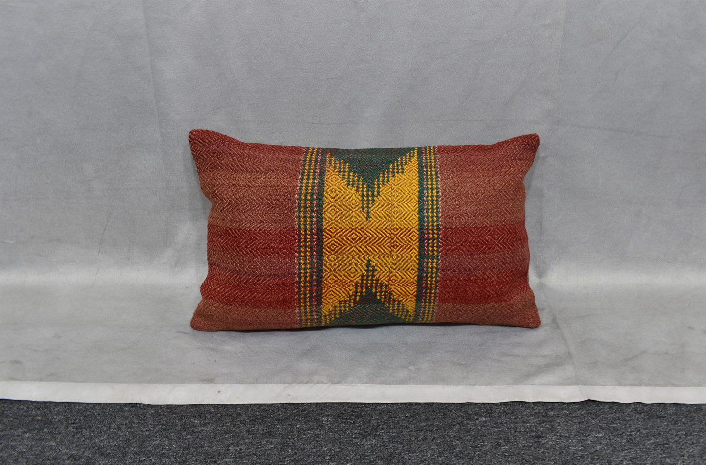 Yeni El Dokuma Dekoratif Lumbar Kilim Kırlent Yastık Kılıfı 6592