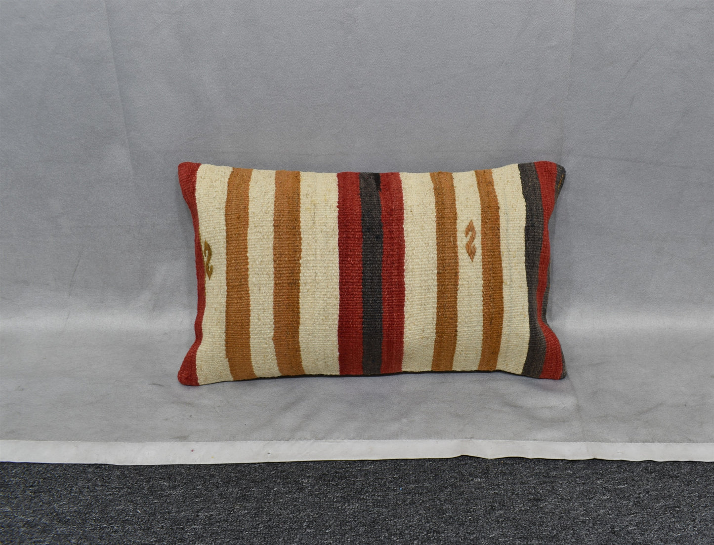 Yeni El Dokuma Dekoratif Lumbar Kilim Kırlent Yastık Kılıfı 6593