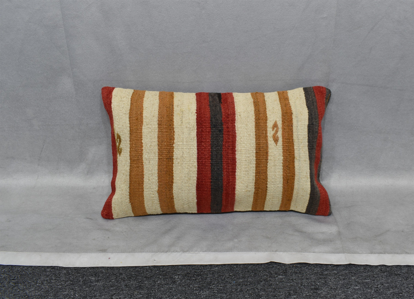 Yeni El Dokuma Dekoratif Lumbar Kilim Kırlent Yastık Kılıfı 6593