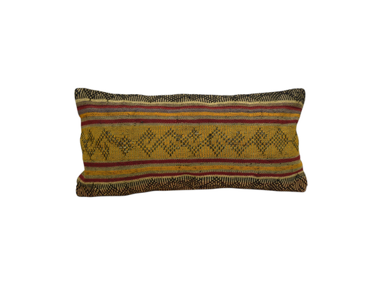 Yeni El Dokuma Dekoratif Lumbar Kilim Kırlent Yastık Kılıfı 6597