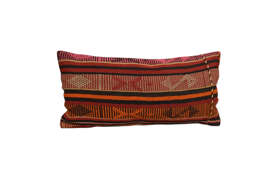 Yeni Kadife Dokuma Dekoratif Kilim Kırlent Yastık Kılıfı 6606
