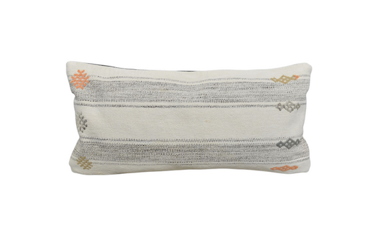 Yeni El Dokuma Dekoratif Lumbar Kilim Kırlent Yastık Kılıfı 6609