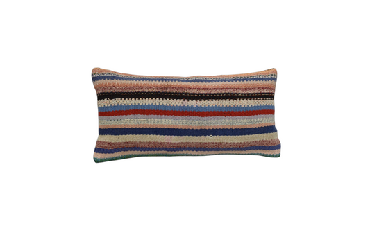 Yeni El Dokuma Dekoratif Lumbar Kilim Kırlent Yastık Kılıfı 6610