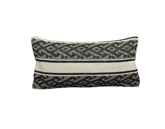 Yeni El Dokuma Dekoratif Lumbar Kilim Kırlent Yastık Kılıfı 6614