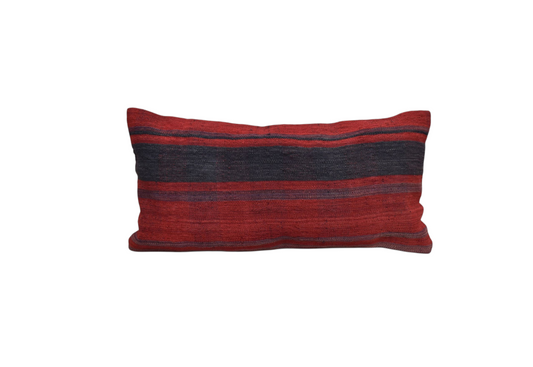 Yeni El Dokuma Dekoratif Lumbar Kilim Kırlent Yastık Kılıfı 6616