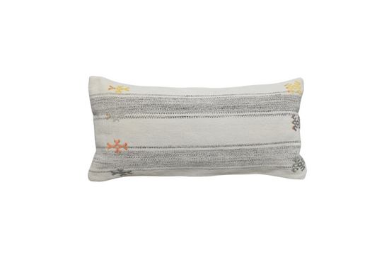 Yeni El Dokuma Dekoratif Lumbar Kilim Kırlent Yastık Kılıfı 6625