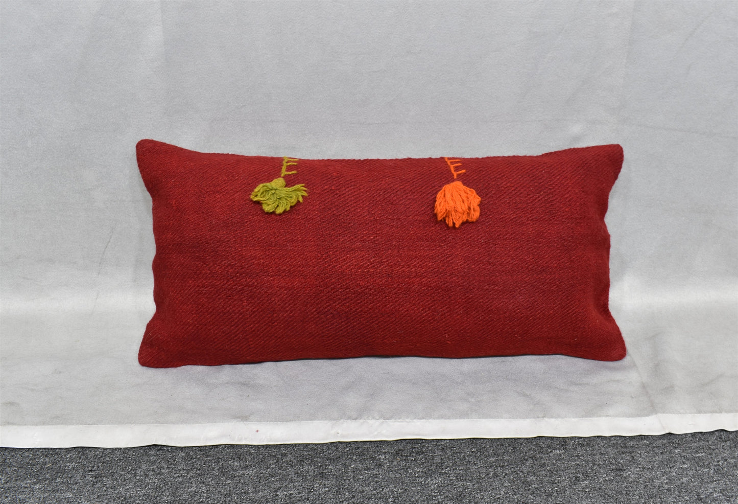 Yeni El Dokuma Dekoratif Lumbar Kilim Kırlent Yastık Kılıfı 6633