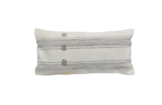 Yeni El Dokuma Dekoratif Lumbar Kilim Kırlent Yastık Kılıfı 6636