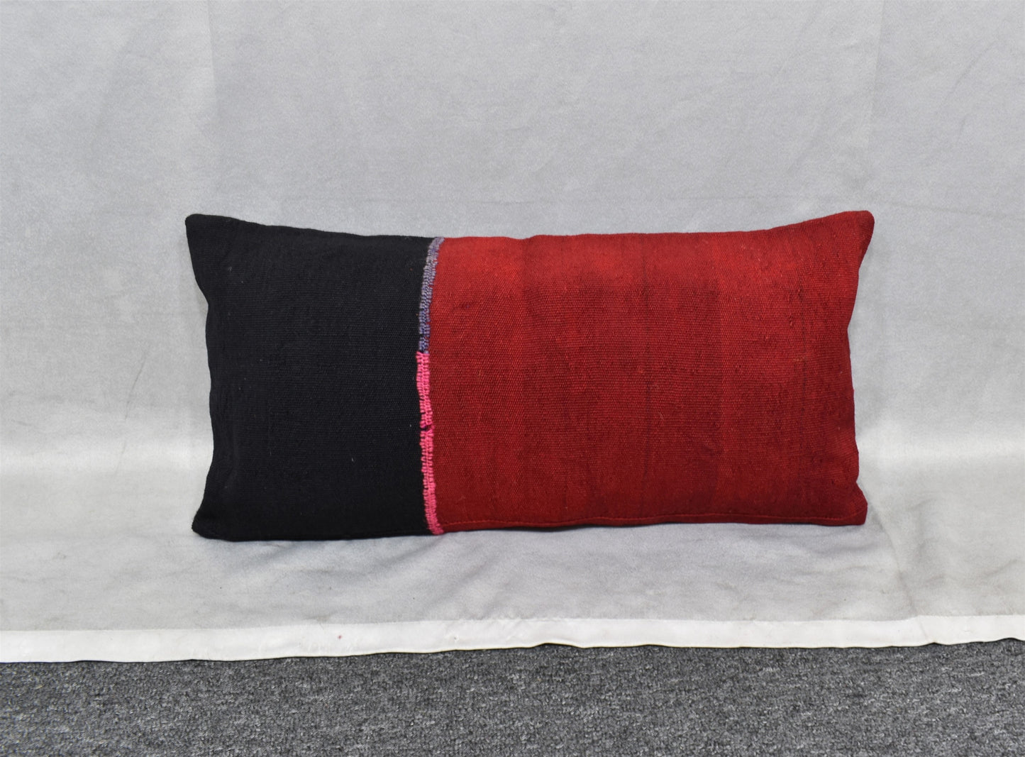 Yeni El Dokuma Dekoratif Lumbar Kilim Kırlent Yastık Kılıfı 6637
