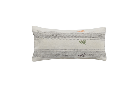 Yeni El Dokuma Dekoratif Lumbar Kilim Kırlent Yastık Kılıfı 6650
