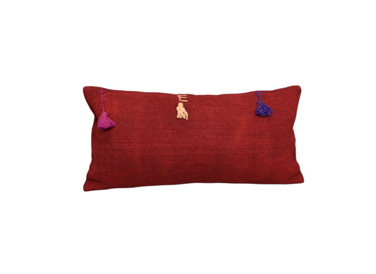 Yeni El Dokuma Dekoratif Lumbar Kilim Kırlent Yastık Kılıfı 6651