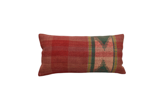 Yeni El Dokuma Dekoratif Lumbar Kilim Kırlent Yastık Kılıfı 6653