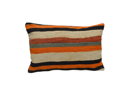 Yeni El Dokuma Dekoratif Kilim Kırlent Yastık Kılıfı 6660