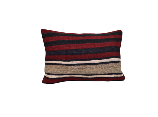 Yeni El Dokuma Dekoratif Kilim Kırlent Yastık Kılıfı 6672