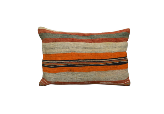 Yeni El Dokuma Dekoratif Kilim Kırlent Yastık Kılıfı 6677