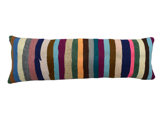 Yeni El Dokuma Dekoratif Lumbar Kilim Kırlent Yastık Kılıfı 6691