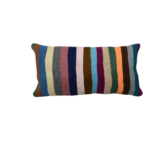 Yeni El Dokuma Dekoratif Lumbar Kilim Kırlent Yastık Kılıfı 6697