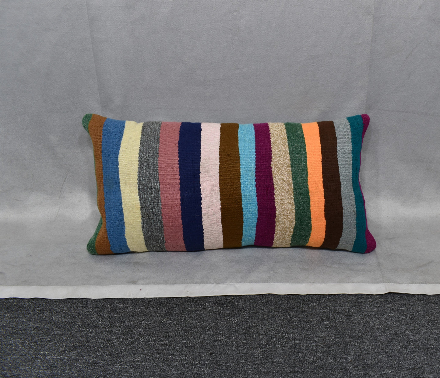 Yeni El Dokuma Dekoratif Lumbar Kilim Kırlent Yastık Kılıfı 6697