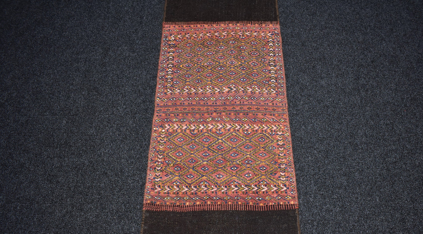 Antika El Dokuma Seçkin Cerit Yörükleri Meşhed İran Yün Yolluk Cecim Kilim 6726