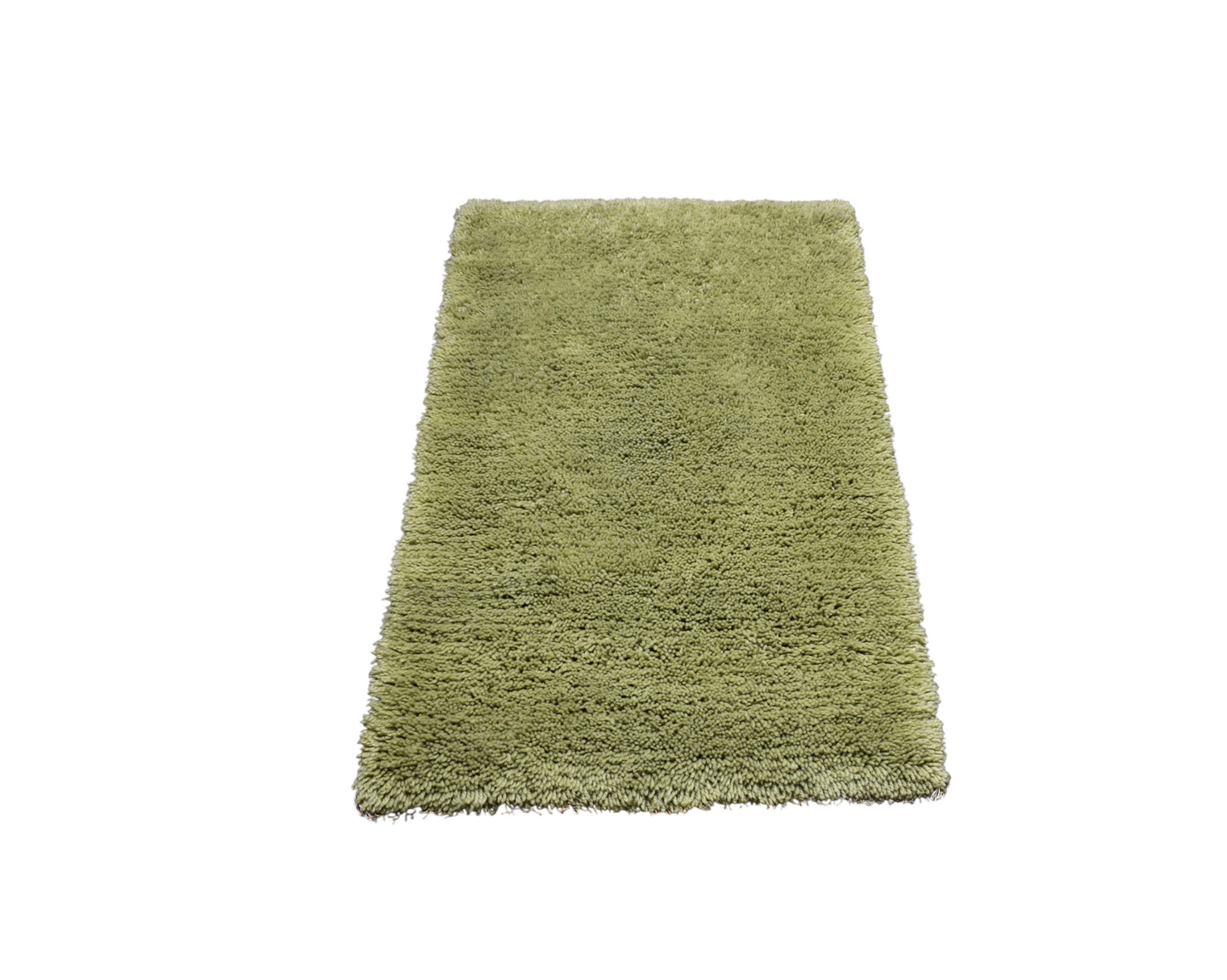 Yeni Benzersiz Otantik Açık Çağla Yeşili Shaggy Tülü Yün Halı 6727