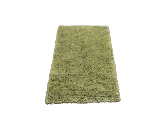 Yeni Benzersiz Otantik Açık Çağla Yeşili Shaggy Tülü Yün Halı 6727