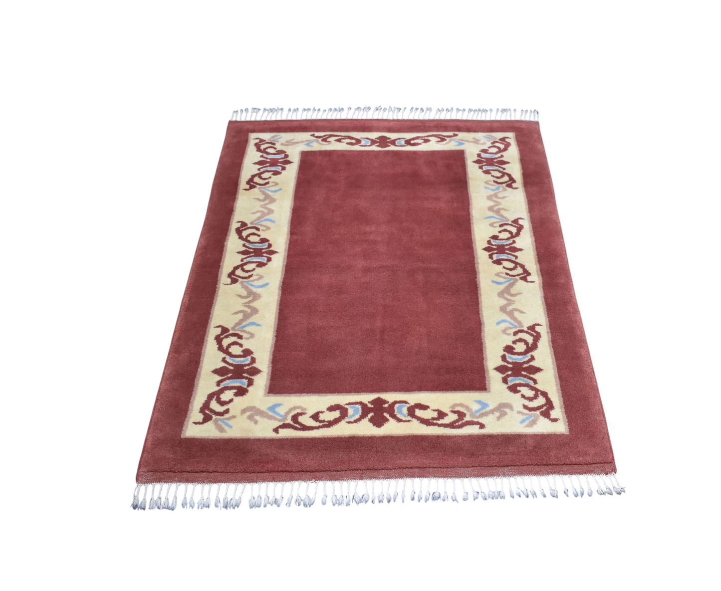 Yeni El Dokuma Otantik Kirman Oygulu Balıkesir Antik Yörük Yün Halı 6728